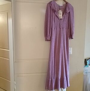 Zara lilac textured  Knit dress New With Tags Size S